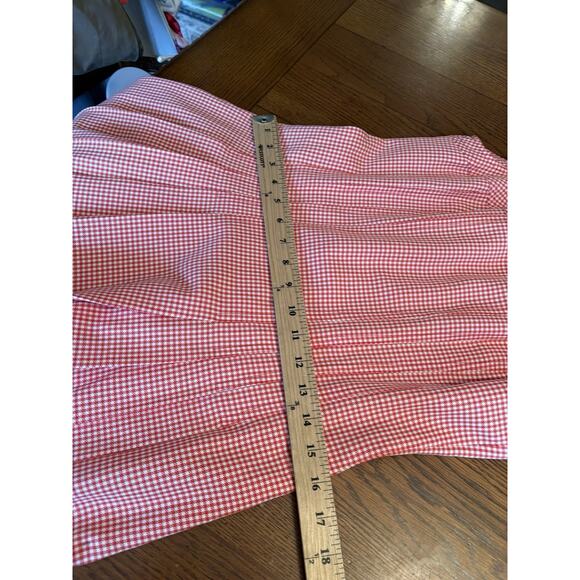 Vtg Saks Fifth Avenue Albert Nipon Red Gingham Picnic Dress & Blazer Plaid Sz M - Picture 6 of 14